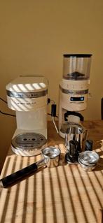 Kitchenaid Artisan Espressomachine + Bonenmaler, Espresso apparaat, 10 kopjes of meer, Koffiebonen, Ophalen of Verzenden
