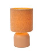 Lucide WOOLLY Tafellamp Ø 16 c 1xE14 Terracotta, Huis en Inrichting, Lampen | Tafellampen, Ophalen of Verzenden, Zo goed als nieuw