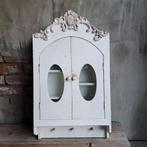Landelijk wit houten muurkastje wandkastje kastje *Etage3*, Gebruikt, ., Ophalen of Verzenden, .