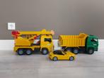 Bruder grootte hijskraan, vrachtwagen en cabrio, Kinderen en Baby's, Speelgoed | Speelgoedvoertuigen, Ophalen, Gebruikt