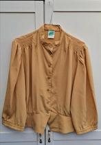 Vintage blouse/ jasje, maat 42/XL - geel - kort - hip - 90's, Frankenwalder, ,, Geel, Maat 42/44 (L)