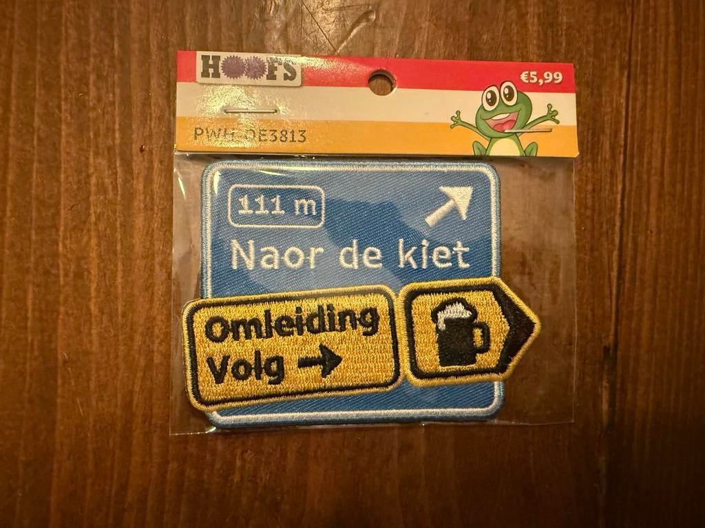 Oeteldonk Embleem Naor de Kiet, Kleding | Heren, Carnavalskleding en Feestkleding, Ophalen of Verzenden, Nieuw