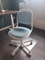 Bureaustoel lichtblauw, Ophalen, Zo goed als nieuw, Blauw, Bureaustoel