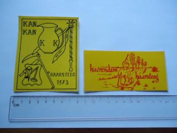 sticker oud HAARSTEEG CARNAVAL VINTAGE CV CLUB KAN  KAN  beschikbaar voor biedingen