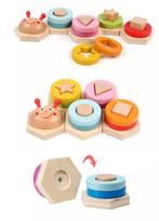 Houten rups stapel/ puzzel, Kinderen en Baby's, Speelgoed | Houten speelgoed, Ophalen of Verzenden, Nieuw, Overige typen