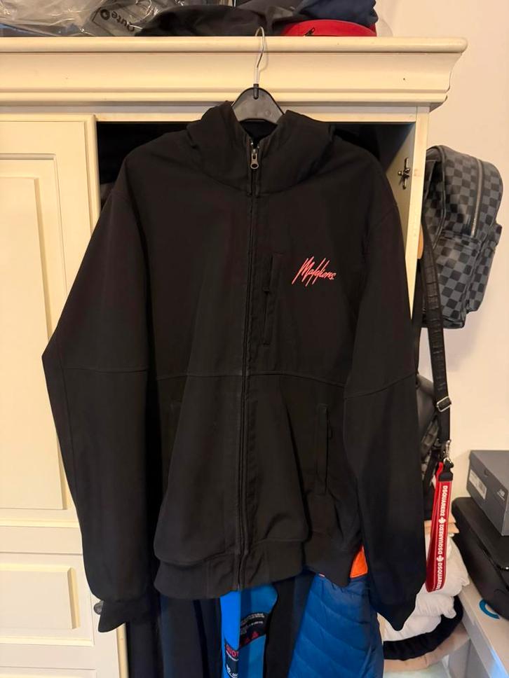 Male Lions shoftshell jas XXL, Kleding | Dames, Jassen | Winter, Zo goed als nieuw, Maat 46/48 (XL) of groter, Zwart, Ophalen of Verzenden