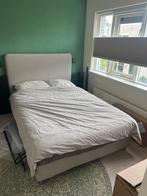 Tweepersoonsbed te koop!, Ophalen, Gebruikt, Beige, Tweepersoons