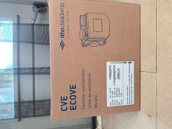 Itho CVE-s Eco SP met RFT bediening, Doe-het-zelf en Verbouw, Ventilatie en Afzuiging, Nieuw, Afzuiger, Ophalen of Verzenden