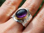 Vanoli 925 zilveren ring met amethist maat 17,5 en 19,5, Sieraden, Tassen en Uiterlijk, Ringen, Daiva1973@hotmail.com, Vanoli