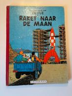 Kuifje album "Raket naar de maan", uit 1953 te koop., Gelezen, Eén stripboek, Hergé ,Casterman, Ophalen of Verzenden