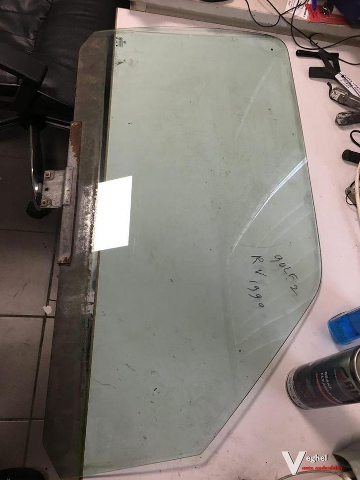 Vw Golf 2 1990 Portierruit  Raam Rechtsvoor, Auto-onderdelen, Ruiten en Toebehoren, Gebruikt, Ophalen of Verzenden