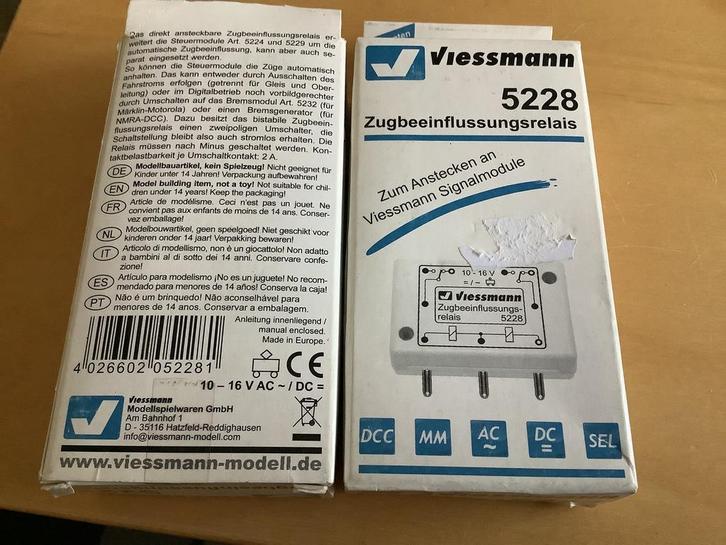 Viessmann 5228 2 x, Hobby en Vrije tijd, Modeltreinen | H0, Nieuw, Overige typen, Gelijkstroom of Wisselstroom, Overige merken