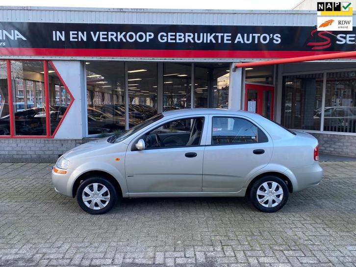 Daewoo Kalos 1.4 Style - Sedan - 97 Dkm NAP - Airco - 1e Eig, Auto's, Daewoo, Bedrijf, Te koop, Kalos, ABS, Airbags, Airconditioning