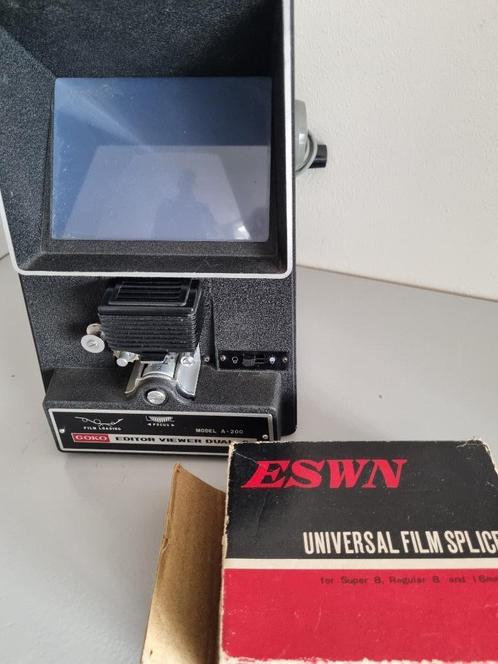 SUPER 8 + DUBBEL 8 Film  v ie w e r  MET universele plakpers, Verzamelen, Fotografica en Filmapparatuur, Overige typen, 1960 tot 1980