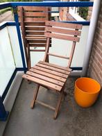 Bistrostoeltjes / Klapstoeltjes / Balkon, Tuin en Terras, Ophalen, Gebruikt, Teakhout, Inklapbaar