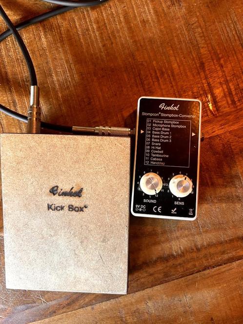 Finhol Kickbox + Finhol Stompcon Converter, Muziek en Instrumenten, Percussie, Gebruikt, Overige soorten, Ophalen of Verzenden