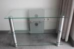 audio meubel, Huis en Inrichting, Gebruikt, Glas, Glas, Minder dan 100 cm
