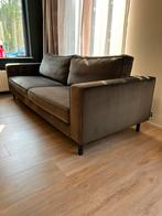 WOOOD Bank Robin 2,5 zits fluweel warmgroen, Huis en Inrichting, Ophalen, Gebruikt, 150 tot 200 cm, Driepersoons