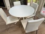 nog beschikbaar Rond Eettafel met stoelen, Huis en Inrichting, Tafels | Eettafels, Ophalen of Verzenden, Zo goed als nieuw, Rond