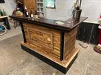 Bar toog mancave huisbar stoer feestje hout tuinhuis schuur, Huis en Inrichting, Barren, Ophalen, Info@emzetantiek.nl, Manuel