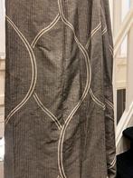 Zeer mooie luxe taupe kleurige gordijnen met voering., Huis en Inrichting, Ophalen, Gebruikt, 200 cm of meer