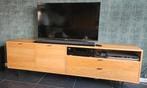 TV meubel hout, Huis en Inrichting, Ophalen, Eikenhout, 200 cm of meer, Minder dan 100 cm
