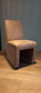 Eetkamerstoelen + bankje, Huis en Inrichting, Ophalen, Gebruikt, Drie, Bruin
