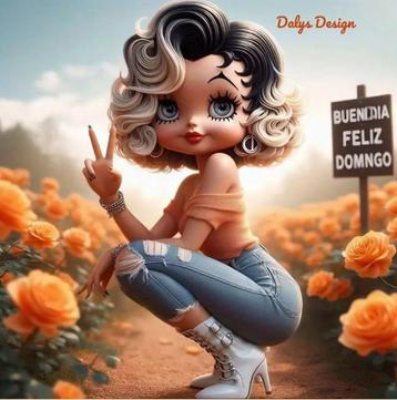 Betty Boop full Diamond painting beschikbaar voor biedingen