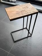 Bijzet tafel mango hout, Ophalen, 50 tot 100 cm, Vierkant, Zo goed als nieuw