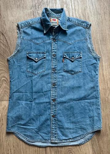 Vintage Levis orange tab mouwloze blouse maat S beschikbaar voor biedingen