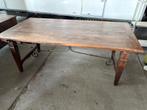 Houten Eettafel, Ophalen, Gebruikt, Rechthoekig, Hout