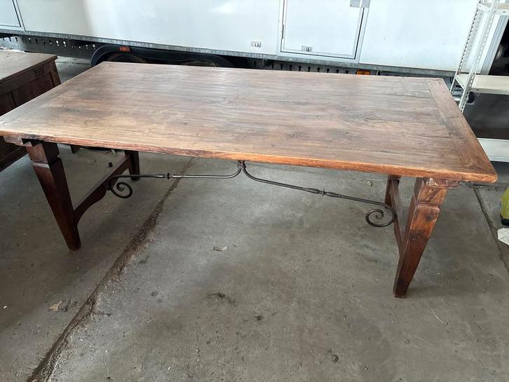 Houten Eettafel, Tuin en Terras, Tuintafels, Gebruikt, Rechthoekig, Hout, Ophalen