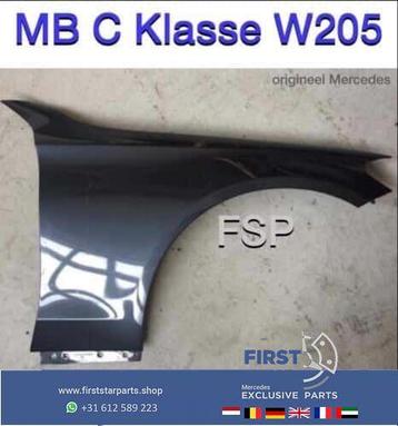 W205 zijscherm rechts voor Mercedes C Klasse 2014-2018 grijs beschikbaar voor biedingen