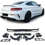 C63 AMG Look diffuser Uitlaat voor Mercedes C Klasse C205 Co
