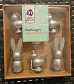 6x Paashangers(zilver) voor het versieren van paastakken etc, Ophalen of Verzenden, Nieuw