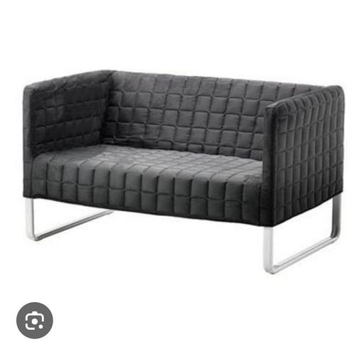 IKEA bankje knopparp grijs, Huis en Inrichting, Banken | Sofa's en Chaises Longues, Gebruikt, Tweepersoons, Minder dan 150 cm