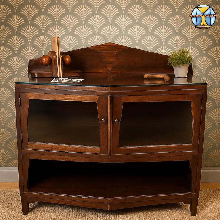 Antieke Art Deco Amsterdamse School Dressoir (coromandel), Huis en Inrichting, Kasten | Vitrinekasten, Zo goed als nieuw, Minder dan 100 cm