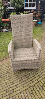 Mooie verstelbare rieten stoel, Tuin en Terras, Ophalen, Zo goed als nieuw, Rotan