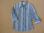 Gestreepte blouse travelstof mt 36 nieuw, Ophalen of Verzenden, Nieuw, Maat 36 (S), Blauw