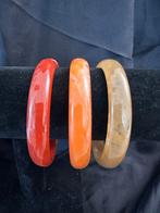 Vintage Armbanden Hars  Set - Rood, Oranje Bakeliet kleur, Sieraden, Tassen en Uiterlijk, Armbanden, Ophalen of Verzenden, Nieuw