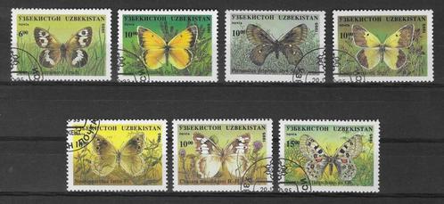 Oezbekistan Michel 85-91 gestempeld  VLINDERS, Postzegels en Munten, Postzegels | Azië, Gestempeld, Centraal-Azië, Ophalen of Verzenden