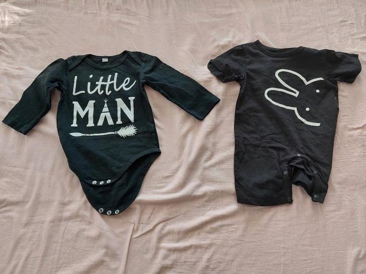 Leuke jongens rompers maat 80, Kinderen en Baby's, Babykleding | Maat 80, Zo goed als nieuw, Jongetje, Nacht- of Onderkleding