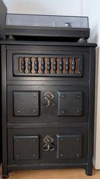 Lp kastje zwart, Huis en Inrichting, Kasten | Dressoirs, Ophalen of Verzenden, Gebruikt, 25 tot 50 cm, 50 tot 100 cm