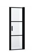 zwarte Diamond verstelbare nisdeur 72/74,2 x 200cm rechtsdr, Ophalen, Nieuw, Glas, Douche