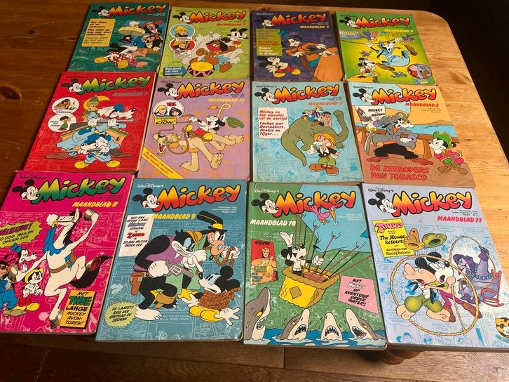 Mickey Maandbladen 1977-1981, Boeken, Stripboeken, Gelezen, Meerdere stripboeken, Ophalen