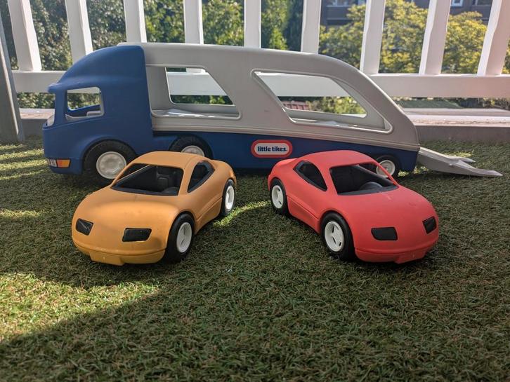 Little Tikes Autotransporter met 2 Auto's, Kinderen en Baby's, Speelgoed | Overig, Gebruikt, Jongen of Meisje, Ophalen