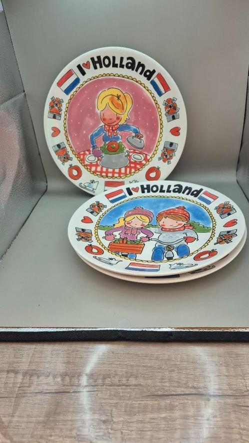 3x Blond Amsterdam " I love Holland " borden (26cm), Huis en Inrichting, Keuken | Servies, Zo goed als nieuw, Bord(en), Blond Amsterdam
