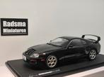 Toyota Supra MK4 (A80) Zwart - 1:18 Solido, Auto, Solido, Nieuw, Ophalen of Verzenden