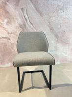Luxe eetkamerstoel met zwart metalen onderstel, Ophalen, Info@vissermeubelen.nl, Visser Meubelen, Nieuw