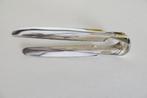 vintage verzilverde suikertang klontjestang, strak model, Antiek en Kunst, Ophalen of Verzenden